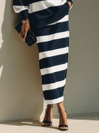 Striped Polo Midi Set