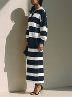 Striped Polo Midi Set