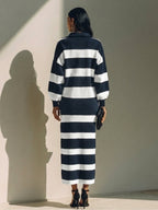 Striped Polo Midi Set