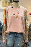 Multi-Fabric Patchwork Pullover