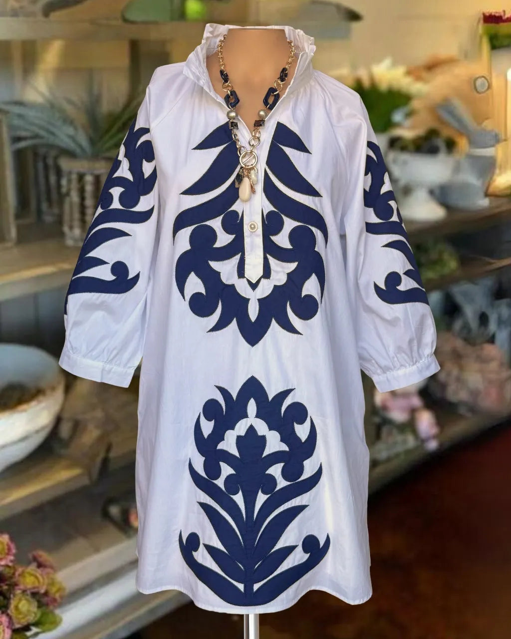 Vintage Poplin Pattern Dress