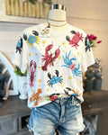 Crab Lobster Sequined Tee
