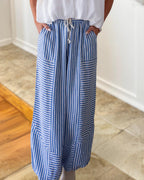 Personality Stripe Patchwork Joggers