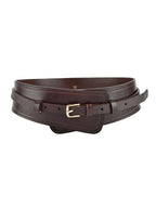 Women's Fashionable Imitation Leather Harness Wide Belt