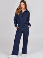 2024 Fall Trendy Outfits Oversized Two Piece Sweatsuit