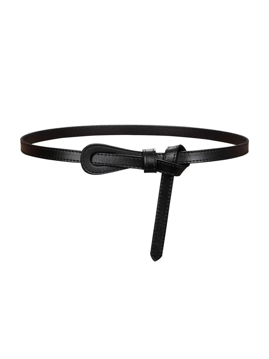 Women's Fashionable Imitation Leather Thin Belt
