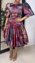 Corset One-Shoulder High-Low Gown