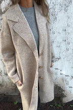 🎄Christmas Sale🔥Solid Color Lapel Long Sleeve Loose Casual Jacket- 48% OFF