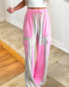 Soft Utility Colorblock Cargo Pants