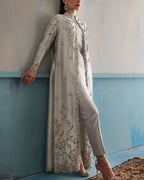 Elegant embroidered jacket and trousers two-piece set