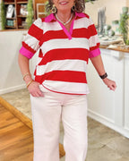 Bold Stripe Statement Top