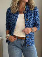 New Arrivals🔥 Casual Lapel Pocket Leopard Print Jacket