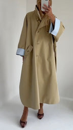 Oversized Long Trench Coat