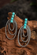 Women's Bohemian Turquoise Earrings