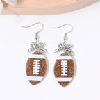 Football Bow Earrings