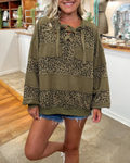 Chic Leopard Layered Pullover