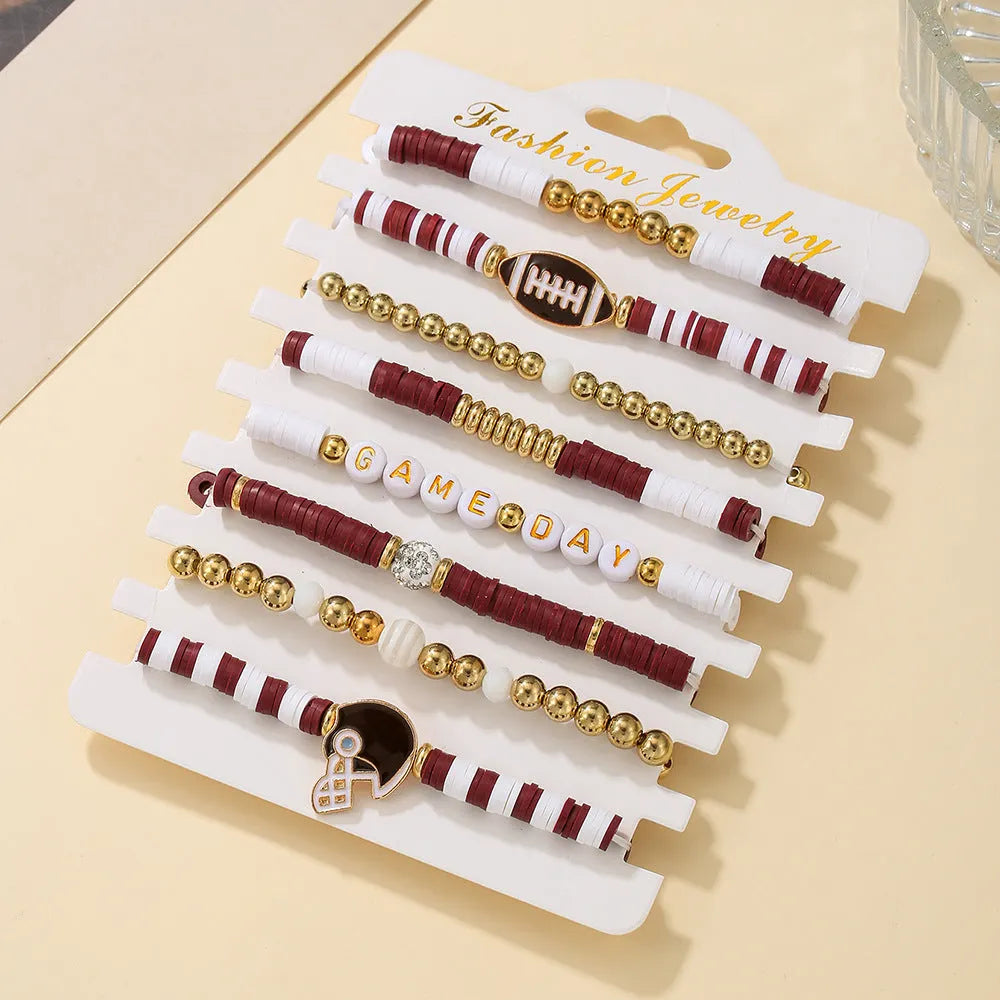 "Game Day" Football-Themed Layered Bracelet