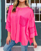 Flowy of Nostalgia Oversize Top
