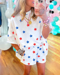 Independence Day Star Shorts Set