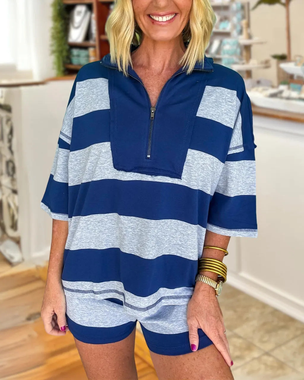 Athletic Colorblock Short Set