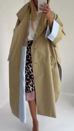 Oversized Long Trench Coat