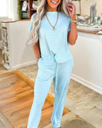 Terry Striped Travel Set