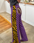 Football Tiger Stripe Polka Dot Pants