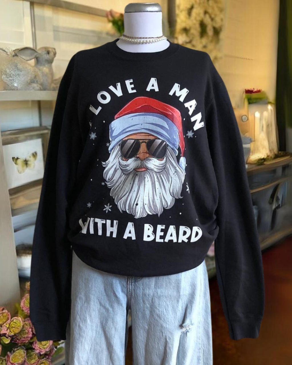 LOVE A MAN Xmas Sweatshirt