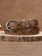 Women's Fashion Hollow Imitation Leather Belt