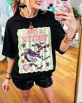 "Just A Witchy Goose" Embroidered Tee