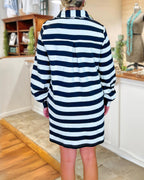 All Season Striped Mini Dress