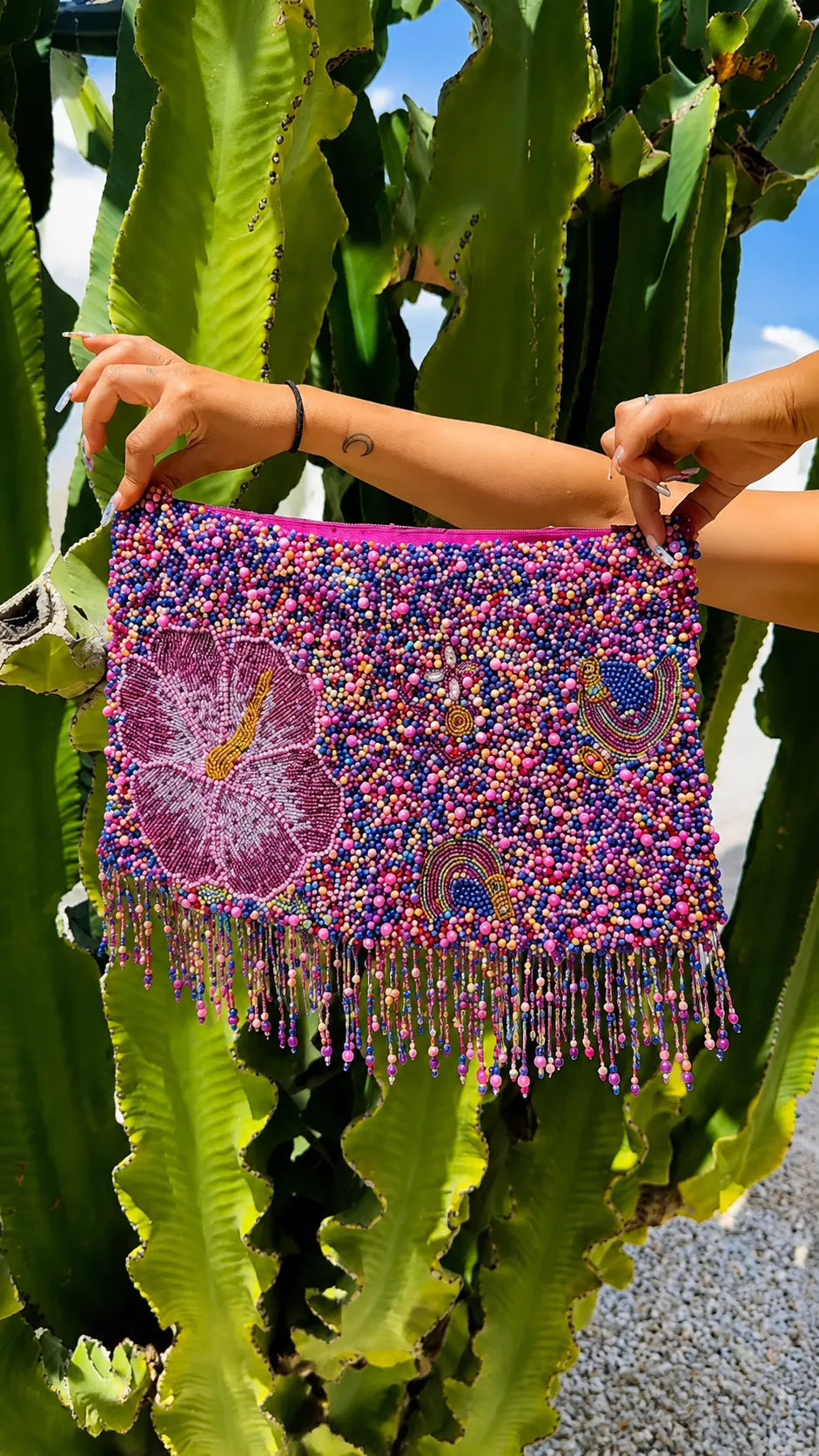Paradiso Multicolor Beaded Fringe Two-Piece Setets