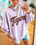 Tigers Sequin Polka-Dot Sweatshirt