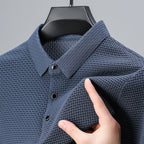 🔥Hot Sale 50% OFF🔥Men's Luxury Quality Ice Silk Plaid Polo Shirt