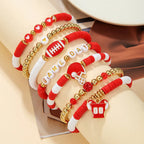 "Game Day" Football-Themed Layered Bracelet