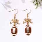 Football Bow Earrings