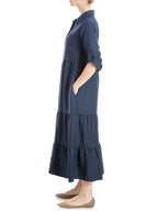 ⏰ LAST DAY SAVE 50% 💥Women's Tiered Long Sleeve Gauze Shirtdress