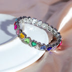 Heart-shaped Elastic Rope Bracelet