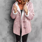 Women's Casual Wool Hooded Coat