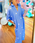 Simple Polka Dot Maxi Dress