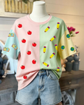 School Supplies Color Block T-shirt