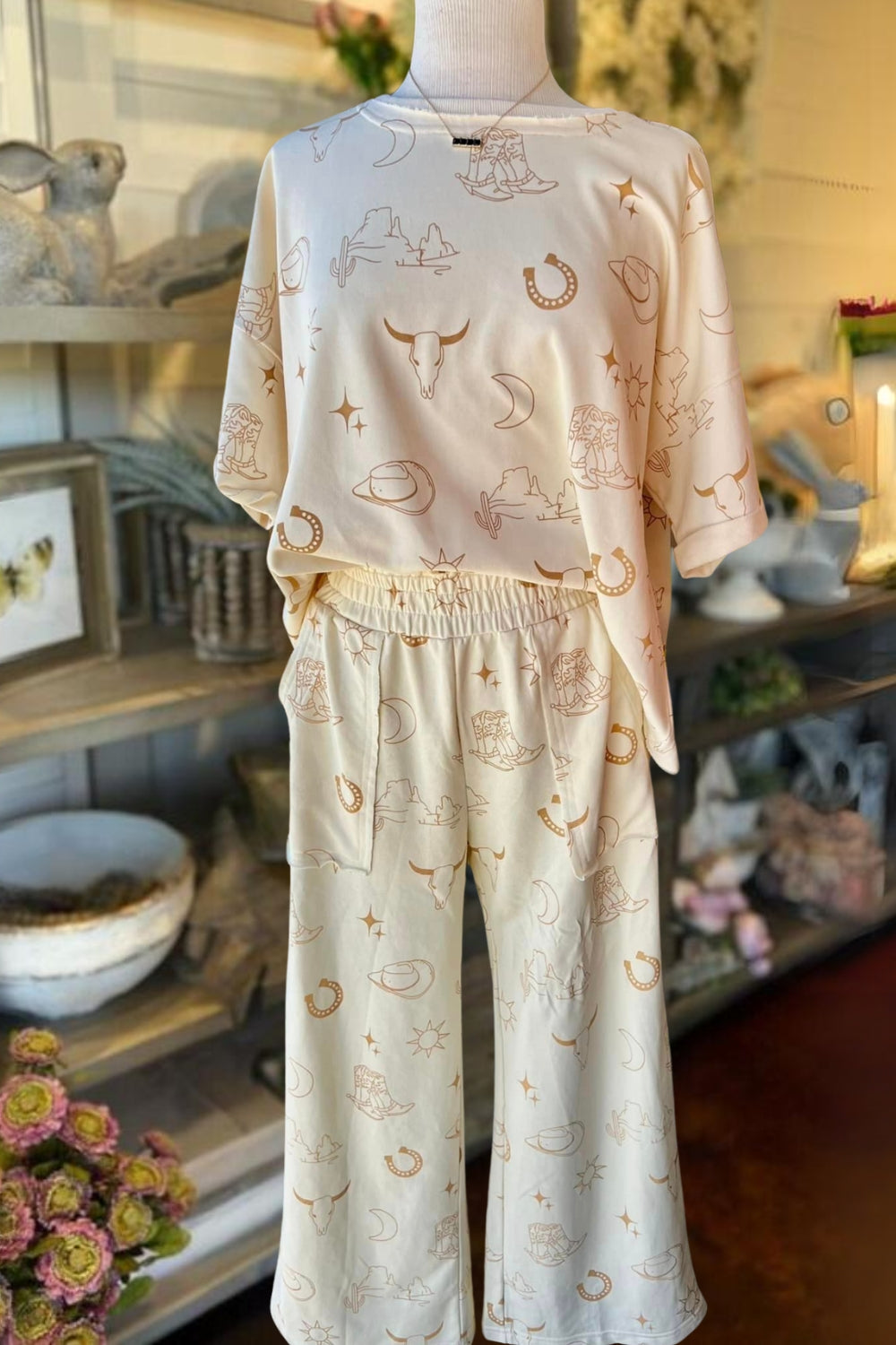 Western Cowboy Patterned Set