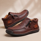 ⏰Limited Time Sale 70% OFF-Men’s Handmade Premium Leather Slip-On Driving Boots