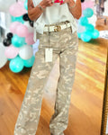 Stylish Camouflage Denim Pants