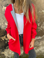 🎄Christmas Sale🔥 Round Neck Zipper Long Sleeve Casual Jacket
