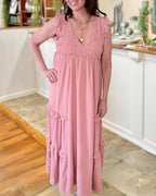 Ann	Linen Maxi Dress