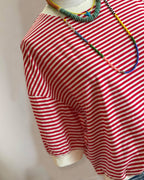 Red Striped Cotton Tee