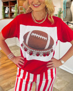Football Gemstone Print Tee