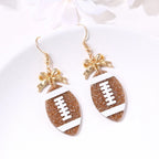 Football Bow Earrings