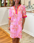 Citrus Bloom Embroidered Dress